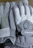 目丸保暖手套男女户外冬天骑行防寒风加绒厚触屏女防水冬季棉滑雪手套 1#雪花圆标浅灰色（拼色女款） 实拍图