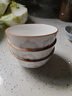 陶瓷碗家用喜庆乔迁新居碗碟餐具套装岁月静好饭碗 岁月静好3碗 实拍图