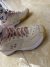 YONEX尤尼克斯羽毛球鞋yy女款训练透气缓震SHB101CR 米粉 37 实拍图