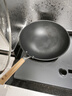 三禾炒锅无涂层钛铁不粘锅炒菜锅钛铁炒锅氮化防锈有钛铁锅圆底32cm 实拍图