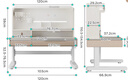 黑白调S2儿童学习桌Pro儿童写字桌全光谱灯桌一体进口实木山毛榉奶油白 实拍图