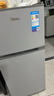 美的（Midea）112L两门小冰箱灰色双温小冰箱迷你家用宿舍租房灵活摆放节能低音深冷速冻 BCD-112CM 实拍图