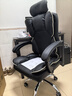 奥伦福特 电脑椅办公椅子电竞椅家用人体工学椅老板椅主播靠背椅皮革转椅 创意工学椅-黑+乳胶【二代升级】 实拍图
