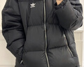 adidas 拒水防泼防风保暖鸭绒羽绒服面包服男女同款阿迪达斯官方   黑色   XS 实拍图