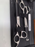 启漫理发剪刀美发剪头发剪刀专业打薄牙剪 平剪 理发神器碎发剪刘海自己剪头发理发工具全套装 QM02A 实拍图