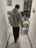 左西童装男童卫衣2026秋款外套连帽儿童开衫大童休闲上衣 灰色 170 实拍图