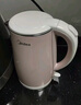 美的（Midea）电热水壶烧水壶养生双层防烫0涂层 食品级304不锈钢1500W快速沸腾1.7L大容量泡茶 HJ1705 实拍图
