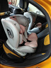 Heekin德国 儿童安全座椅汽车用0-4-12岁婴儿宝宝360度旋转ISOFIX硬接口 尊享粉(遮阳棚+上拉带+侧保护) 实拍图