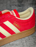 adidas「T头鞋」VL COURT复古休闲板鞋德训鞋男女阿迪达斯轻运动   浅猩红/暖香草色/黄色 (推荐女生买小半码)   41 实拍图