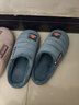大嘴猴（paul frank）棉拖鞋男士秋冬季室内家居拖鞋毛绒保暖厚底棉鞋男款深蓝280PF607 实拍图