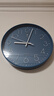 北极星（POLARIS）挂钟客厅家用时钟现代简约轻奢免打孔时尚钟表30cm蓝色石英款 实拍图