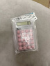 计算器方糖语音高颜值学生办公专用可爱计算机会计财务会计便携太阳能电池双能源会计专用计算器 小号透明粉色 一个 实拍图