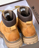 骆驼（CAMEL）【王俊凯同款】马丁靴男新款百搭男士大黄靴户外徒步工装登山靴子 GE122W7757T 金黄色 (男款) 42 实拍图