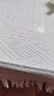 艾薇桌布白色蕾丝餐桌布棉麻茶几布法式长方形书桌盖布90*150米白T格 实拍图