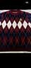 多妙屋男童毛衣儿童春秋纯棉毛线衣大童学院风秋装打底衫60428藏蓝160 实拍图