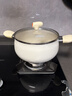 爱仕达（ASD）汤锅晶石不粘煮锅 陶瓷小奶锅 炖汤煮面辅食锅 22CM电磁炉通用T10 实拍图