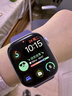 Apple/苹果 【新年礼】Watch S11 智能手表GPS款42毫米银色铝金属表壳雾紫色运动型表带S/M 实拍图