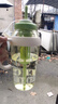 【京东物流】水杯冰霸吸管杯高颜值学生茶水分离大容量杯子 肚肚杯1个-浅绿色 实拍图
