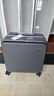 米熙前开盖商务铝框拉杆箱子男行李箱女密码箱包登机箱18英寸矿岩灰70 实拍图
