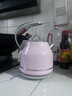 北鼎（Buydeem）电热水壶 家用烧水壶热水壶 304不锈钢烧水器 精铸铝合金把手 小型电水壶煮水壶 1.2L 【蜜桃粉】K203|304不锈钢 实拍图