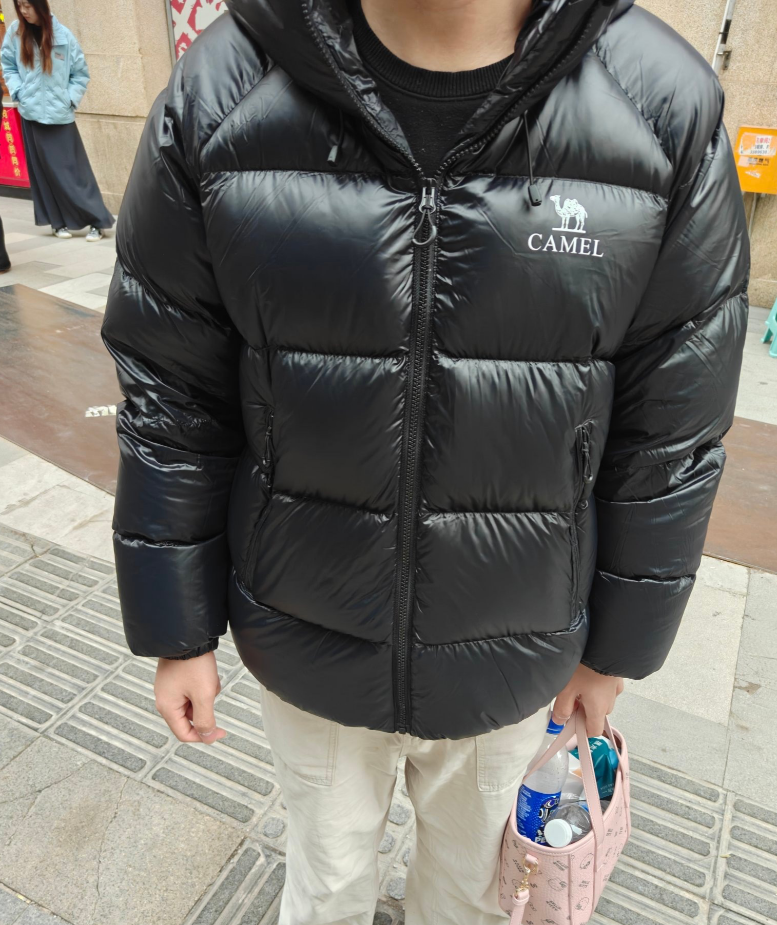骆驼（CAMEL）【黑钻5PRO】户外羽绒服男女士同款蓄热保暖抗静电鸭绒面包服外套 实拍图