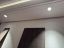 雷士（NVC）LED射灯嵌入式背景墙防眩洗墙小山丘铝材白色12瓦暖白显色Ra98 实拍图