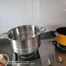 康巴赫蒸锅304不锈钢蒸笼食品级双层汤锅家用蒸煮炖燃气灶电磁炉通用 【加厚304不锈钢】 2层 30cm 实拍图