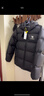 骆驼火山羽绒服男冬新款加厚连帽保暖面包服女城市轻户外 黑色 男女同款,7674B XL 实拍图