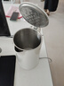 美的（Midea）电热水壶家用烧水壶泡茶0涂层食品级304不锈钢自动断电双层防烫全钢无缝1.5L大容量 MK-HJ1566 实拍图