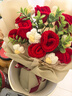 京东鲜花红玫瑰花束手工针织闺蜜结婚订婚手捧花三八女神节礼物生日女士 实拍图