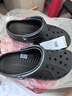 卡骆驰（CROCS）洞洞鞋贝雅男鞋女鞋轻便耐磨一脚蹬拖鞋休闲鞋|10126 黑色-001 43 (270mm) 实拍图