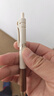 晨光（M&G）文具 瑞宝胡桃木K35按动中性笔学生0.5黑色签字笔商务子弹头水笔高颜值办公用品 单支米白 实拍图