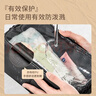 得力（deli）旅行收纳袋收纳包 化妆品洗漱收纳包 外出旅游手提 黑64871 实拍图
