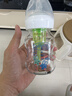 布朗博士玻璃奶瓶 0-3月新生婴儿防胀气防呛 宽口径奶瓶150ml 萌兔 实拍图