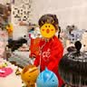 巴拉巴拉女童短裙套装国风2025春秋两件套【国博IP商场同款】201125104001 实拍图