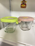 babycare婴儿辅食盒玻璃宝宝辅食保鲜工具便携防漏蒸煮冷冻储存青+粉220ml 实拍图