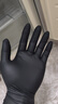 英科医疗（INTCO）一次性手套丁腈100只中码食品级厨房耐用家务黑色丁晴手套橡胶 实拍图