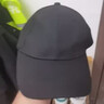 目丸大头围帽子男士潮流棒球帽男纯色情侣韩弯檐显脸小鸭舌帽男帽子女 黑色-大小码款 均码 大码(60-65cm)可调节 实拍图