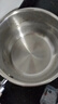双枪（Suncha）316L不锈钢小奶锅辅食锅汤锅泡面蒸锅燃气电磁炉18cm带盖 实拍图