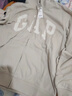 GAP男女装2025秋季新款logo印花抓绒宽松运动连帽衫卫衣786920 灰色 2XL (185/104A)亚洲尺码【偏大,建议拍小一码】 实拍图