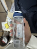 乐扣乐扣（LOCK&LOCK）夏季塑料水杯户外便携式提绳运动水杯手提式塑料壶500ML透明 实拍图