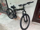 凤凰（Phoenix）可折叠山地车自行车成人男女新款式学生12到18岁变速越野软尾单车 折叠双避震【密封全轴承】钢架/辐条轮肖黑 26寸-24速【身高158-188cm】 实拍图