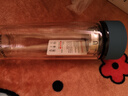 富光男女士双层玻璃杯 高硼硅玻璃304茶隔水杯子 带茶隔泡茶杯400ml 实拍图