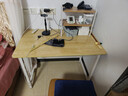 舒客艺家 电脑桌台式小户型小桌子家用学习桌写字办公书桌电竞长条桌子 木纹白架单桌100*60*74 加固电脑桌 实拍图