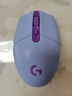 罗技（G）G304 LIGHTSPEED无线鼠标 游戏鼠标 轻质便携 鼠标宏 绝地求生FPS英雄联盟吃鸡 生日礼物 紫色 实拍图