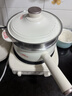 美的（Midea）电煮锅 小电锅 电蒸锅 电火锅 电热锅 分体式可拆洗 2.6L学生宿舍多功能锅 泡面锅 XZC2061 配蒸笼 实拍图