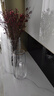 吕姆克花瓶玻璃轻奢摆件水养富贵竹客厅清新透明金边款花瓶高25cm7626 实拍图