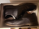 红蜻蜓真皮春夏男士高级感正装皮鞋德比鞋婚鞋内增高鞋 WTA7376 黑色43 实拍图