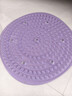 SMOOKY指压板脚底按摩脚垫穴位疏通脚心指压板仿鹅卵石圆形垫慢跑 优雅紫【圆形直径约55cm】 实拍图