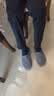 内泊【超舒服】乳胶棉拖鞋女冬季男士室内家居鞋软底防滑小香风黑42 实拍图